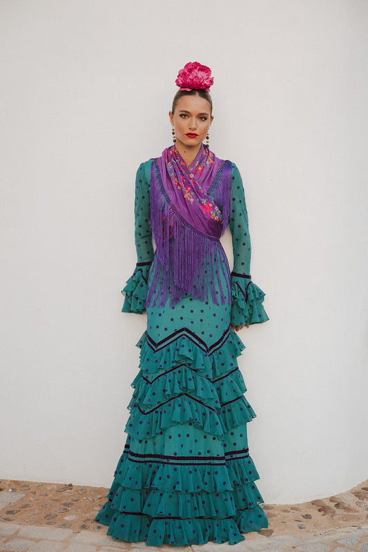 Modelo Bambula Esmeralda y Morado