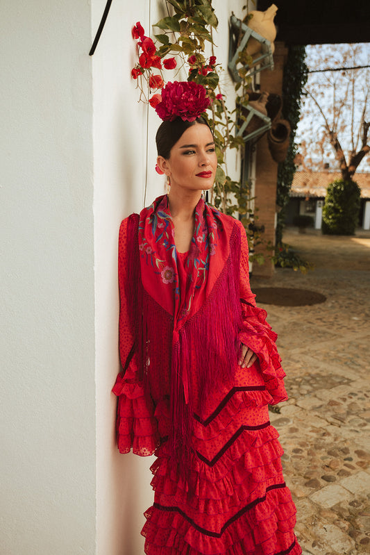 Modelo Gaby Coral y Fucsia