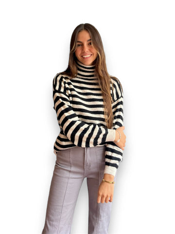 Jersey Cuello Vuelto Rayas