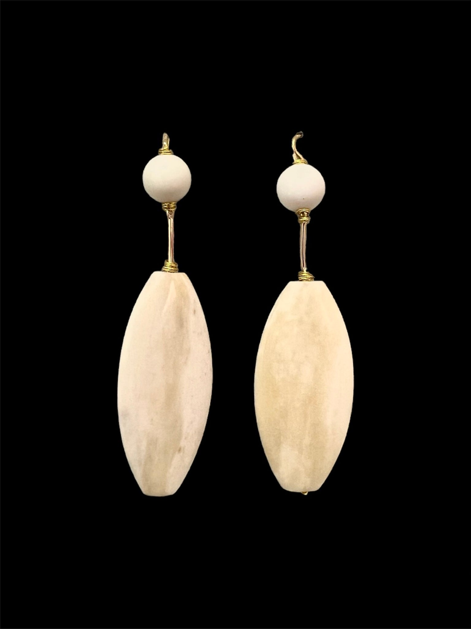 Pendientes Hueso